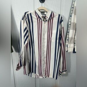 Vintage Loafers Reed St James Mens Button-Down Long Sleeve Shirt SZ LG EUC